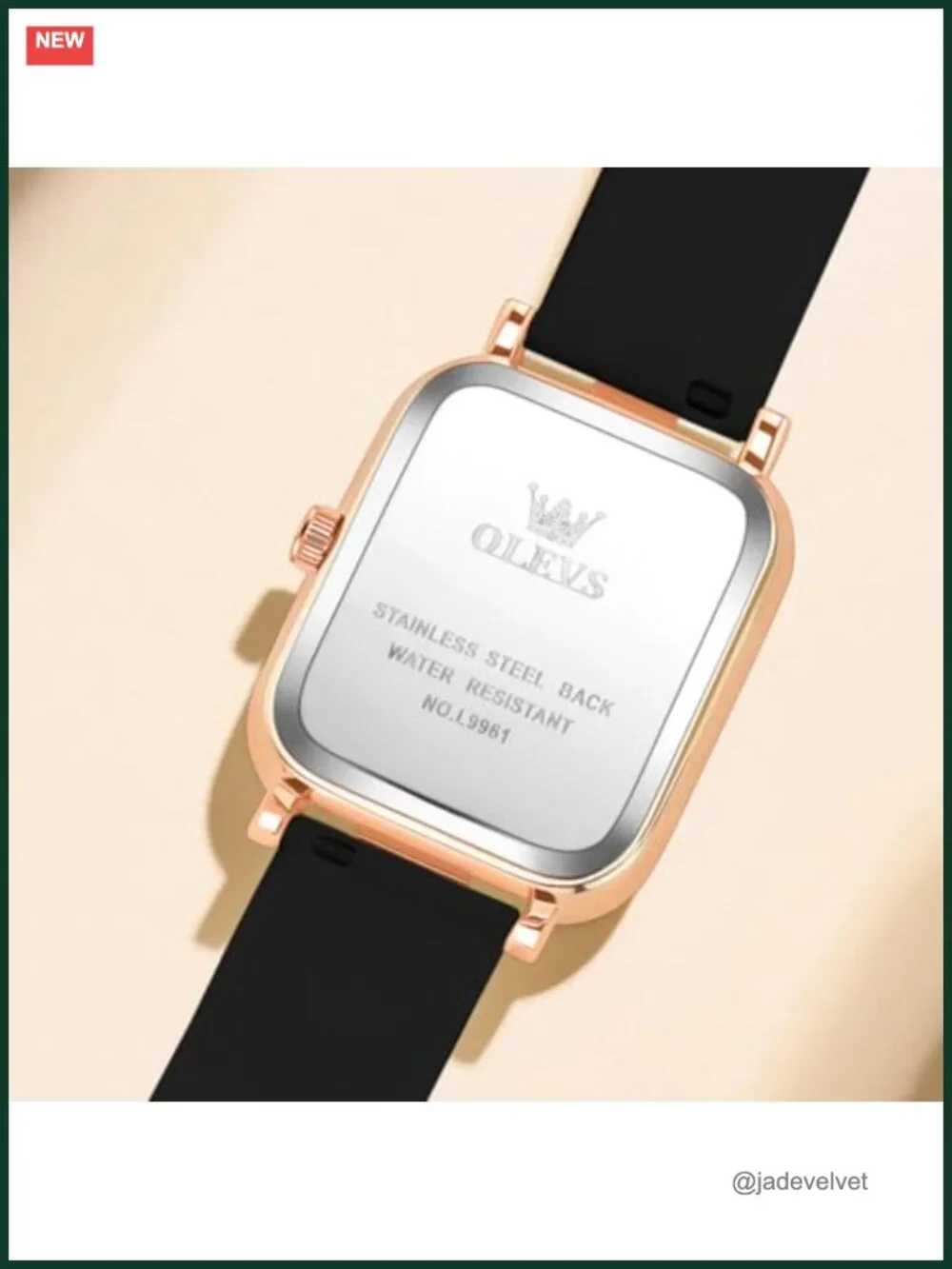 Quartz Wrist Watch Waterproof Silicone Band Square Luminous Minimalist Gift